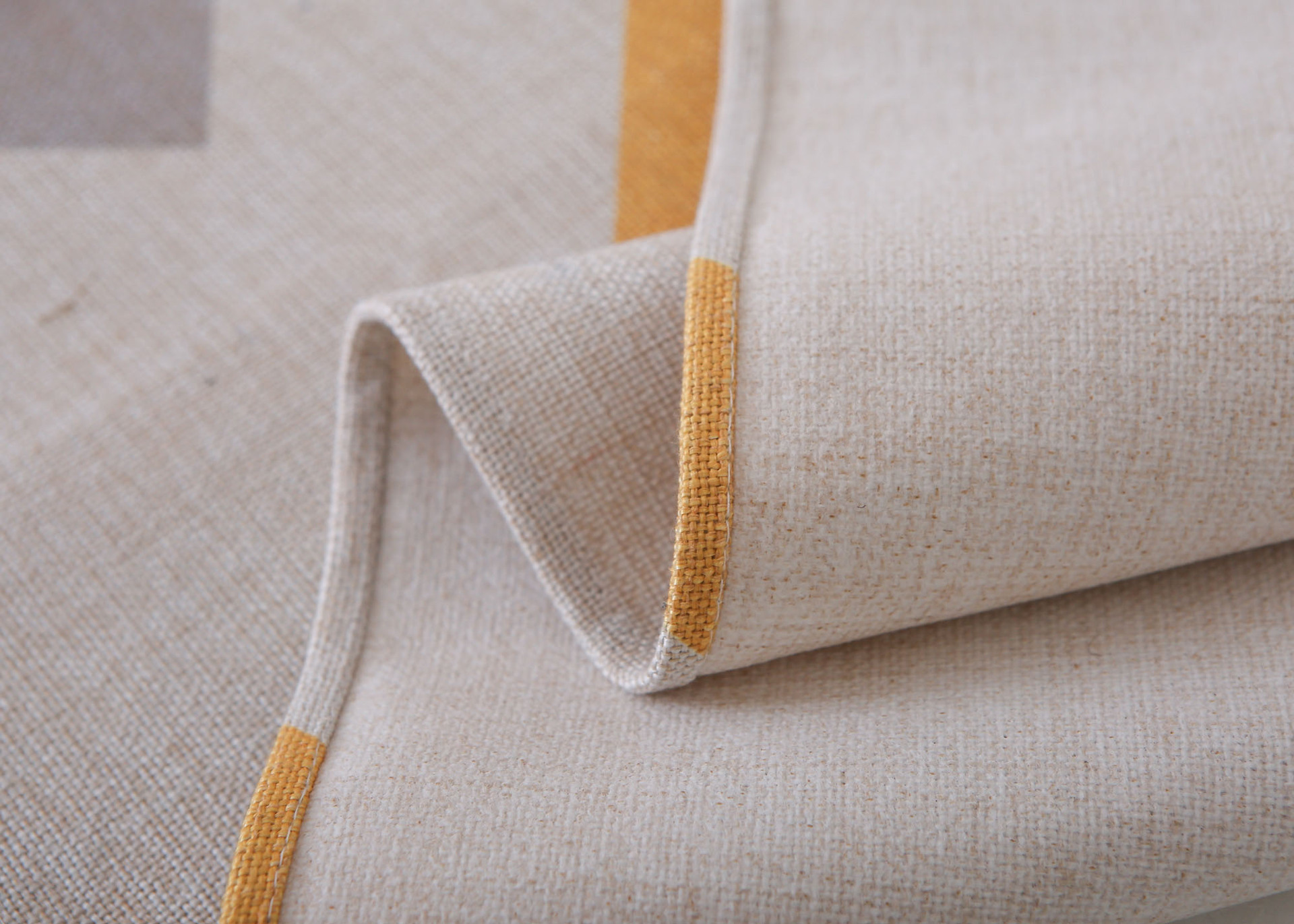 The Nordic Striped table flag Heavy cotton and linen printed table flag Hotel bed flag tea house tea mat