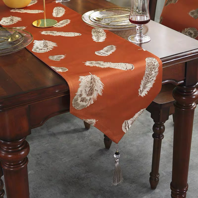 Table Runner Modern New Chinese Dining Table Flag Satin Jacquard Light Luxury Strip Decorative Cloth TV Cabinet Cover Bed Runner Table Runner Modern New Chinese Dining Table Flag Satin Jacquard Light Luxury Strip Decorative Cloth TV Cabinet Cover Bed Runner