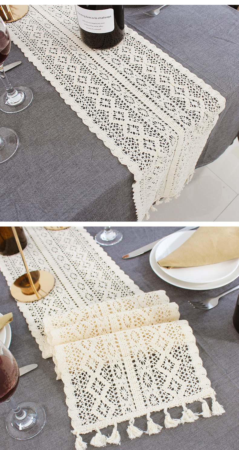 Classical Nordic Ins Lace Dining Table Table Runner Weave Vintage Korean Table Runner Tea Table Flag Fabrics Tablecloth Bed Runner Classical Nordic Ins Lace Dining Table Table Runner Weave Vintage Korean Table Runner Tea Table Flag Fabrics Tablecloth Bed Runner