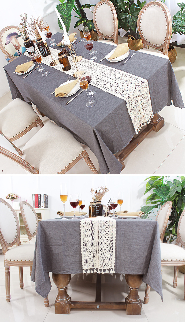 Classical Nordic Ins Lace Dining Table Table Runner Weave Vintage Korean Table Runner Tea Table Flag Fabrics Tablecloth Bed Runner Classical Nordic Ins Lace Dining Table Table Runner Weave Vintage Korean Table Runner Tea Table Flag Fabrics Tablecloth Bed Runner