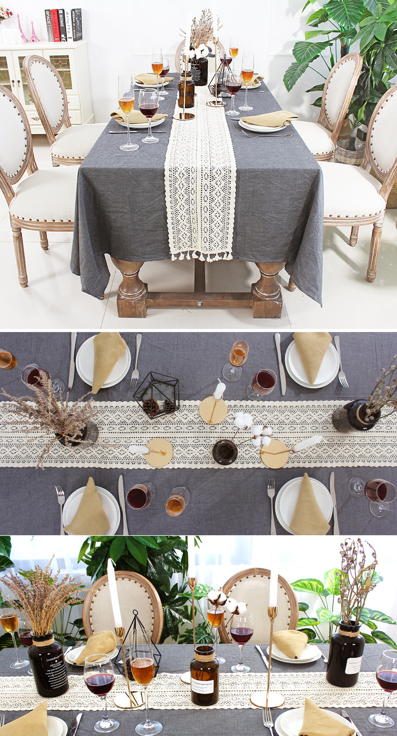 Classical Nordic Ins Lace Dining Table Table Runner Weave Vintage Korean Table Runner Tea Table Flag Fabrics Tablecloth Bed Runner Classical Nordic Ins Lace Dining Table Table Runner Weave Vintage Korean Table Runner Tea Table Flag Fabrics Tablecloth Bed Runner