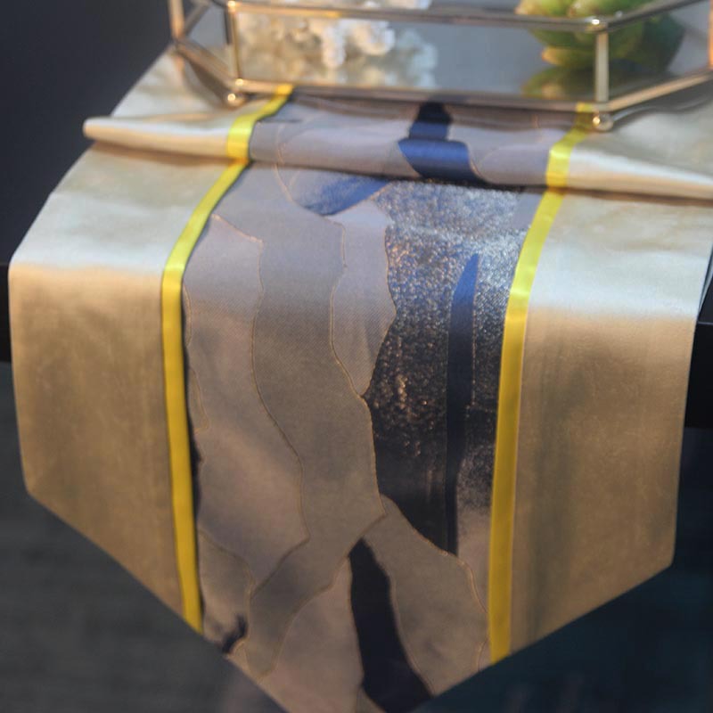 New Modern Simple and Light Luxury Stitching High Precision Table New Chinese Design Model Room Soft Decoration Tea Table Flag Bed Runner New Modern Simple and Light Luxury Stitching High Precision Table New Chinese Design Model Room Soft Decoration Tea Table Flag Bed Runner