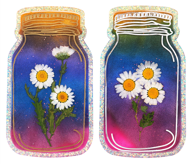 DIY Epoxy Crystal Resin Bottle Tray Aroma Candle Tray Mirror Mold