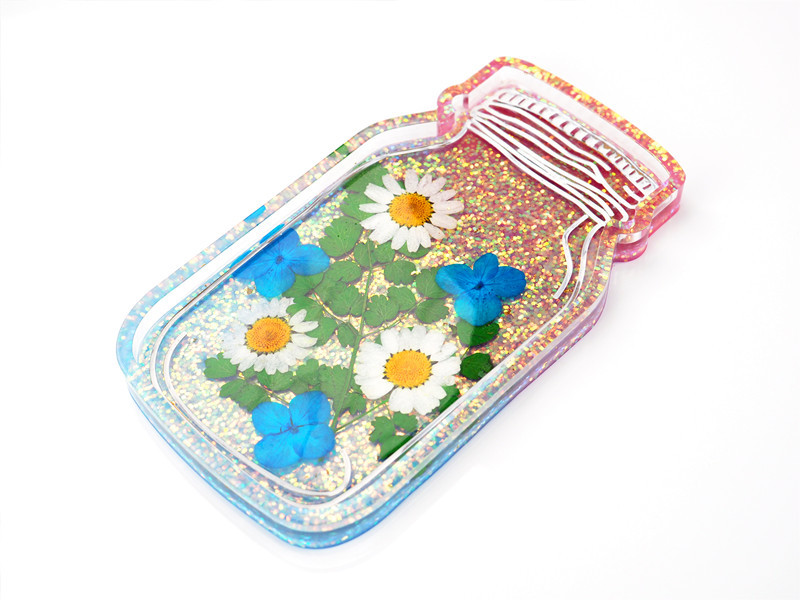 DIY Epoxy Crystal Resin Bottle Tray Aroma Candle Tray Mirror Mold
