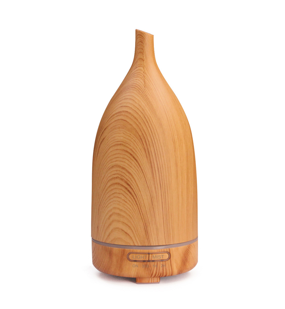 Wholesale 100ML wood grain wine bottle humidifier aroma machine color night light aroma machine