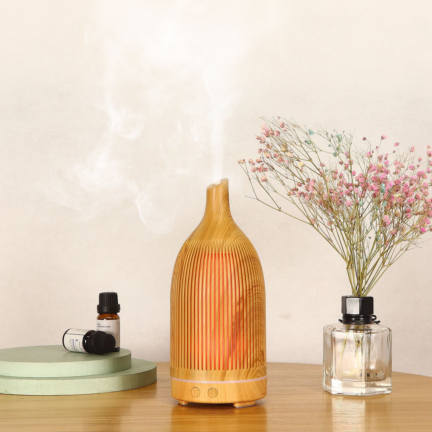 5V Colorful Fragrance Lamp Hollow Aroma Diffuser Ultrasonic Mini Desktop USB Humidifier Wine Bottle Wood Grain Aroma Diffuser 5V Colorful Fragrance Lamp Hollow Aroma Diffuser Ultrasonic Mini Desktop USB Humidifier Wine Bottle Wood Grain Aroma Diffuser