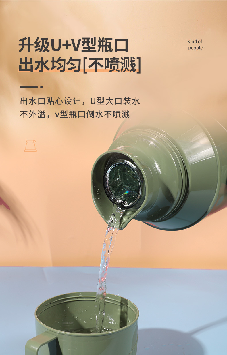 School Household Thermos Large Thermos Plastic Thermo Tea Bottle Kettle Dormitory Thermos Bottle Wholesale School Household Thermos Large Thermos Plastic Thermo Tea Bottle Kettle Dormitory Thermos Bottle Wholesale
