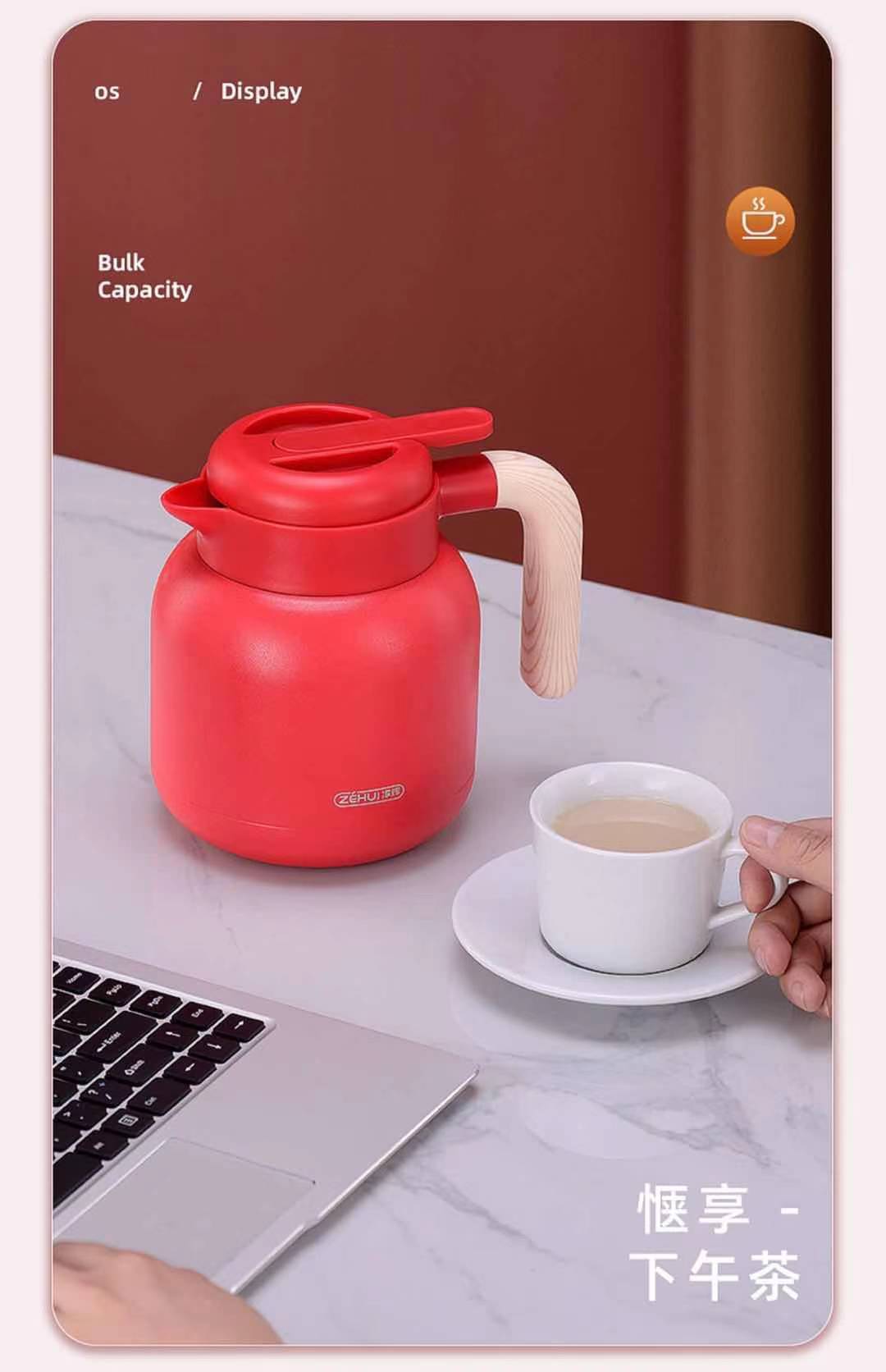 Zehui 304 Stainless Steel Heat Preservation Pot Household Large Capacity Heat Preservation Bottle Thermos Bottle Thermo Pot Boiling Water Lettering Zehui 304 Stainless Steel Heat Preservation Pot Household Large Capacity Heat Preservation Bottle Thermos Bottle Thermo Pot Boiling Water Lettering