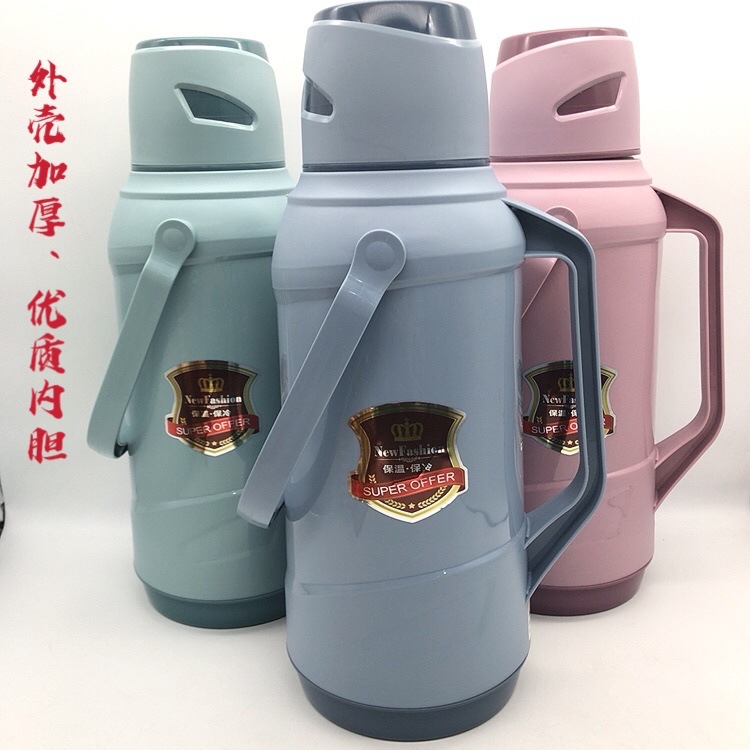 Plastic Thermos Bottle Thickened 3.2 Liters Large Capacity Student Hotel Thermo Hotel Kettle Household Tea Water Bottle