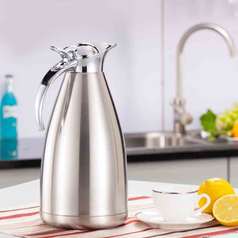 Stainless steel thermo-thermos vacuum two-layer coffeepot home hotel european-style cold and hot water bottle gift.
