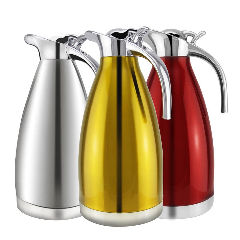 Stainless steel thermo-thermos vacuum two-layer coffeepot home hotel european-style cold and hot water bottle gift.