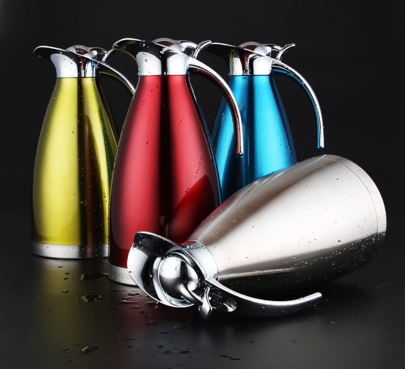Stainless steel thermo-thermos vacuum two-layer coffeepot home hotel european-style cold and hot water bottle gift.