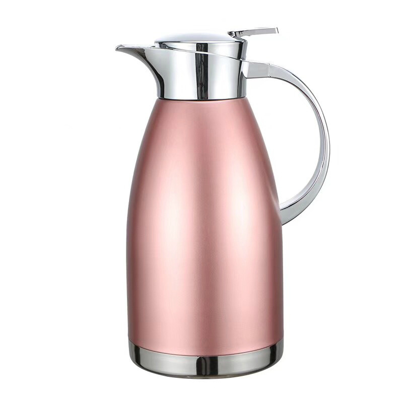 304 Stainless Steel Thermo Jug Large-Capacity Coffee Pot Household Hot Water Bottle Double-Layer Vacuum Pot Roman Pot