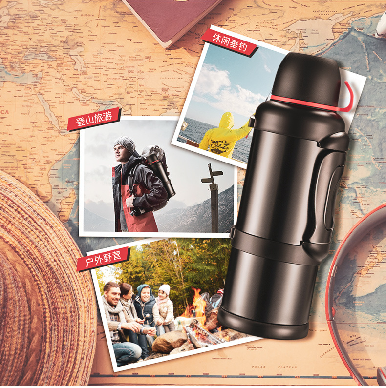 Marching Sports Kettle Outdoor Large Capacity Travel 4L Household Vacuum Cup Car Bottle Stainless Steel Thermo Jug Marching Sports Kettle Outdoor Large Capacity Travel 4L Household Vacuum Cup Car Bottle Stainless Steel Thermo Jug
