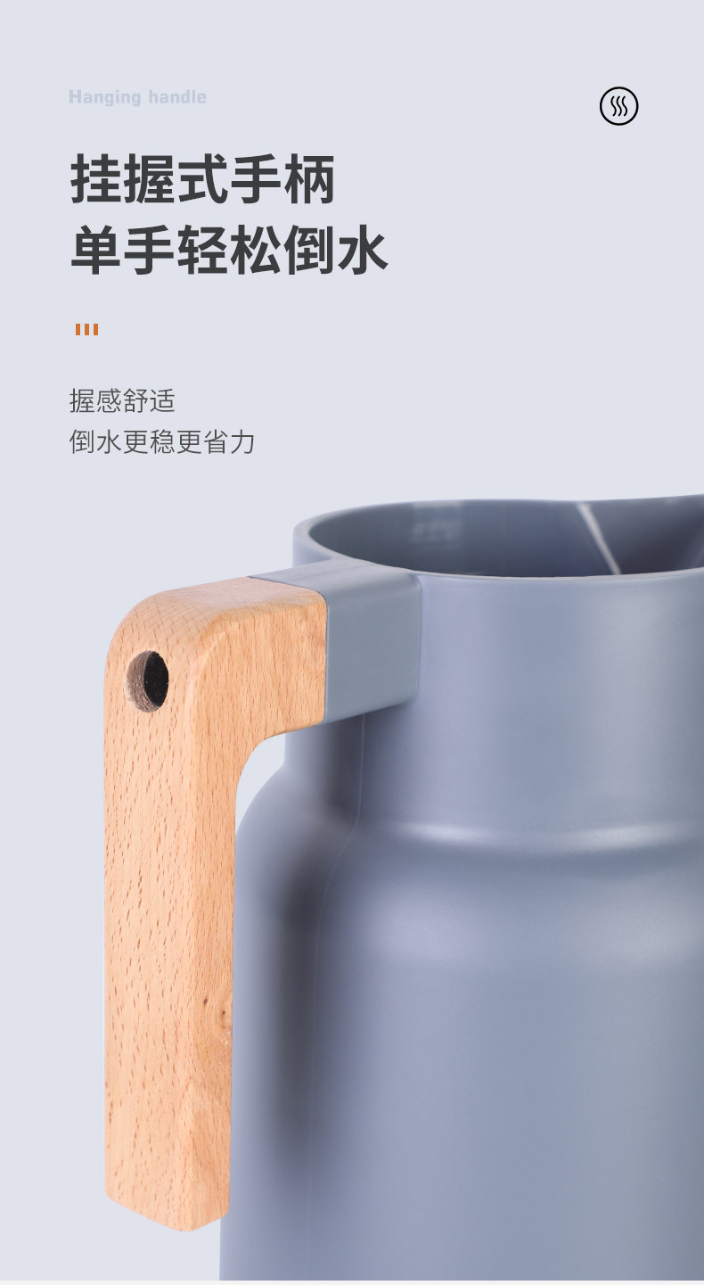 New Double-Layer Plastic Glass Liner Insulation Bottle Thermo Household Large Capacity Heat Preservation Bottle Thermal Insulation Kettle Wholesale
