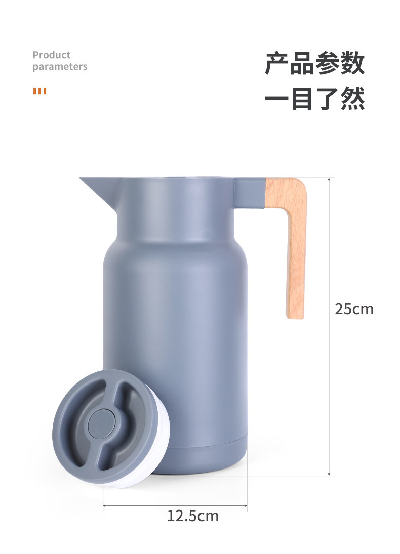 New Double-Layer Plastic Glass Liner Insulation Bottle Thermo Household Large Capacity Heat Preservation Bottle Thermal Insulation Kettle Wholesale