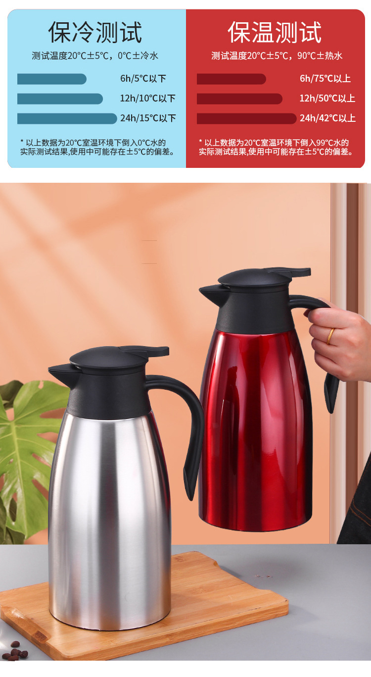 Maker DoubleLayer Vacuum Welcome Insulation Pot Thickened Thermos Bottle Household Thermo Heat and Cold Insulation