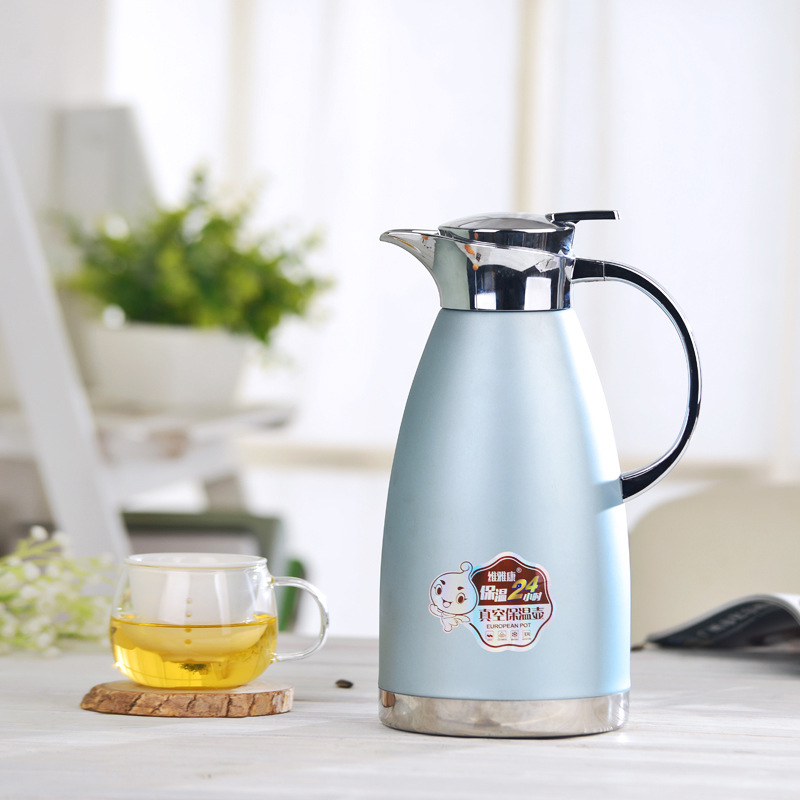 Carafe Household 304 Stainless Steel Thermo Jug Thermal Carafe Hot Thermos Vacuum Bottle 23L European Mass Zhen Kong Hu