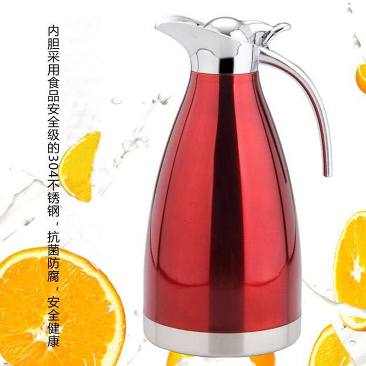 304 Stainless Steel Thermo Jug Double-Layer Vacuum Kettle European-Style Household Coffee Pot Kettle Thermos Bottle Gift