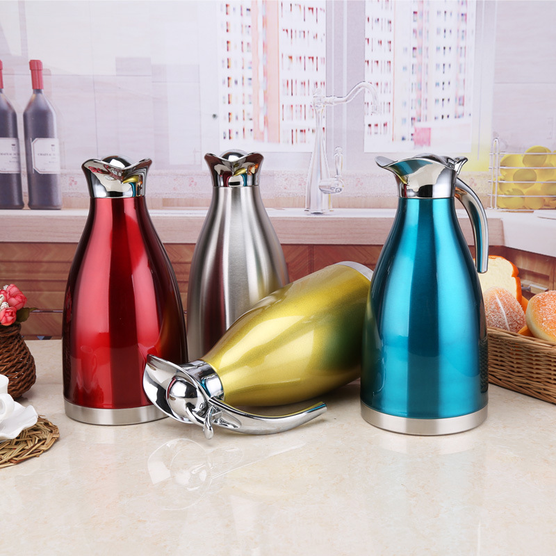 Sells 304 Stainless Steel Thermo Jug DoubleLayer Vacuum Kettle EuropeanStyle Household Coffee Pot Vacuum Bottle Gift