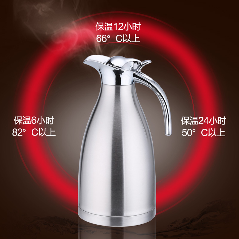 Sells 304 Stainless Steel Thermo Jug DoubleLayer Vacuum Kettle EuropeanStyle Household Coffee Pot Vacuum Bottle Gift