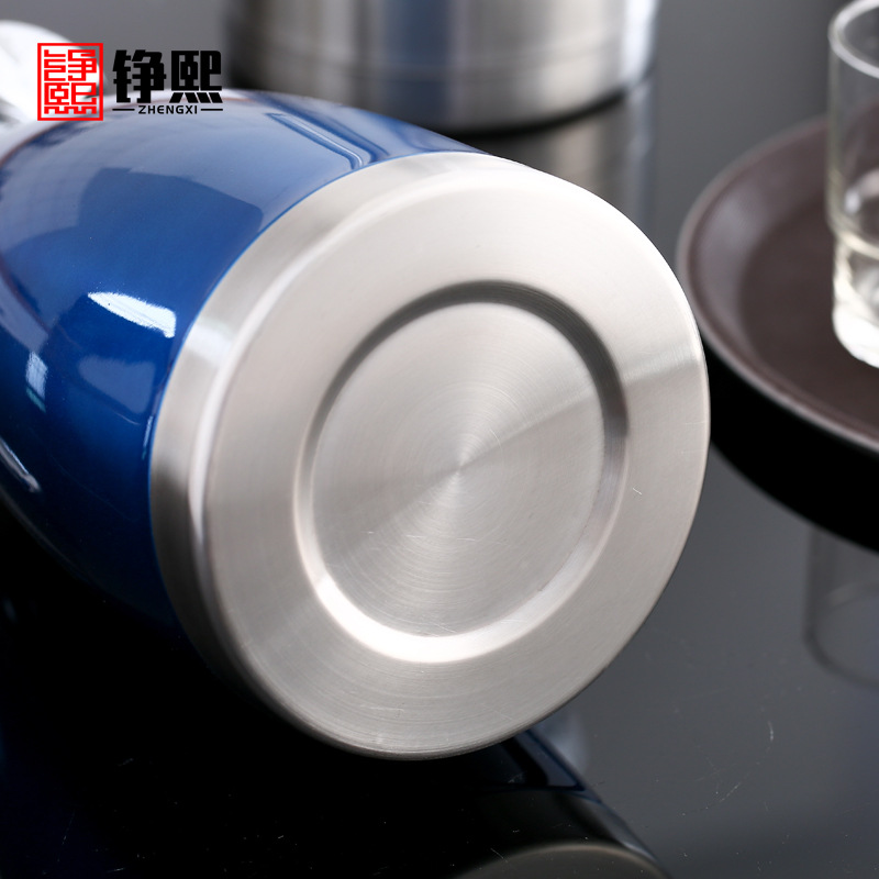 Stainless Steel Vacuum Coffee Pot Thermal Carafe Household 304 Thermo European-Style Hot Water Bottle 2L