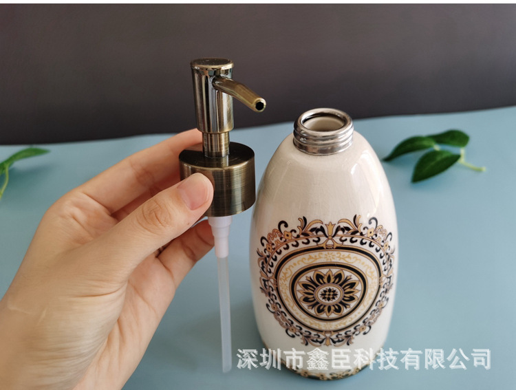 Spot Factory Wholesale Ceramic Hand Sanitizer Bottle Creative American Shower Gel Detergent Storage Bottle Kitchen Soap Dispenser Spot Factory Wholesale Ceramic Hand Sanitizer Bottle Creative American Shower Gel Detergent Storage Bottle Kitchen Soap Dispenser