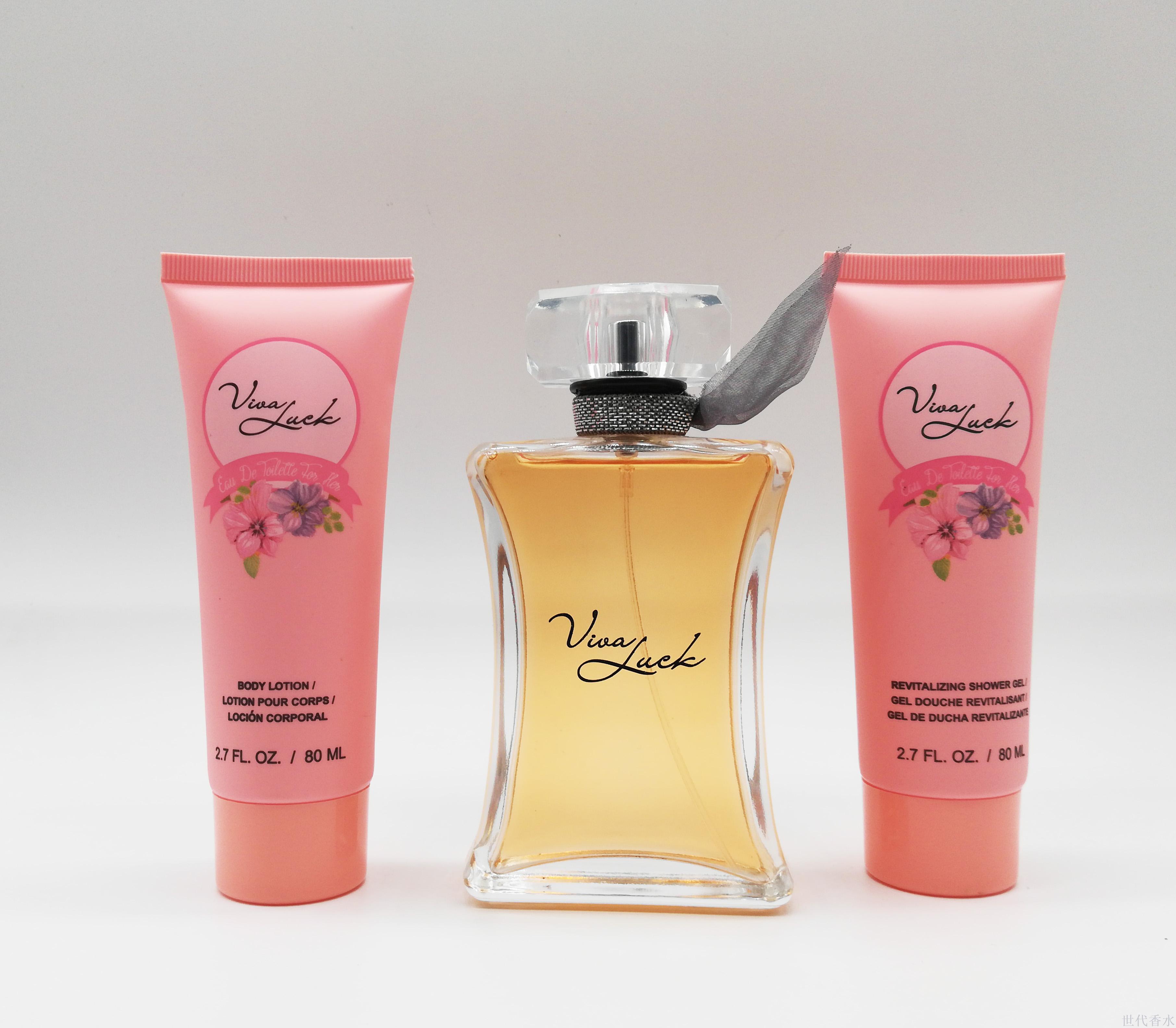 New foreign trade women's perfume three-piece set of 100ML perfume +90ML skin lotion +90ML shower gel New foreign trade women's perfume three-piece set of 100ML perfume +90ML skin lotion +90ML shower gel