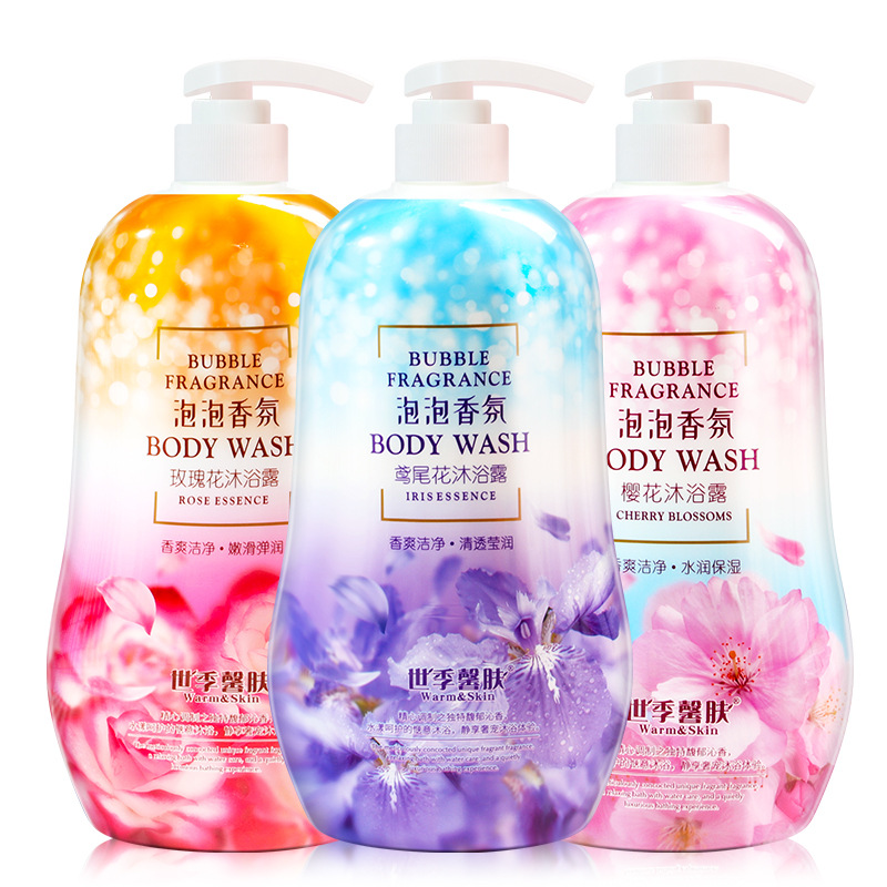 Wholesale Fragrance Shower Gel Lavender Rose Chamomile Essence Bubble Body Lotion