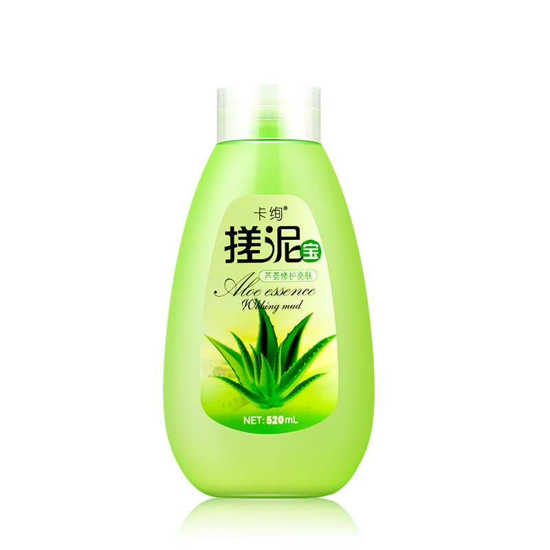 Wholesale Aloe Rose Rubbing Mud Body Wash Body Cleaning Exfoliating Chicken Skin Shower Gel Salt Gel