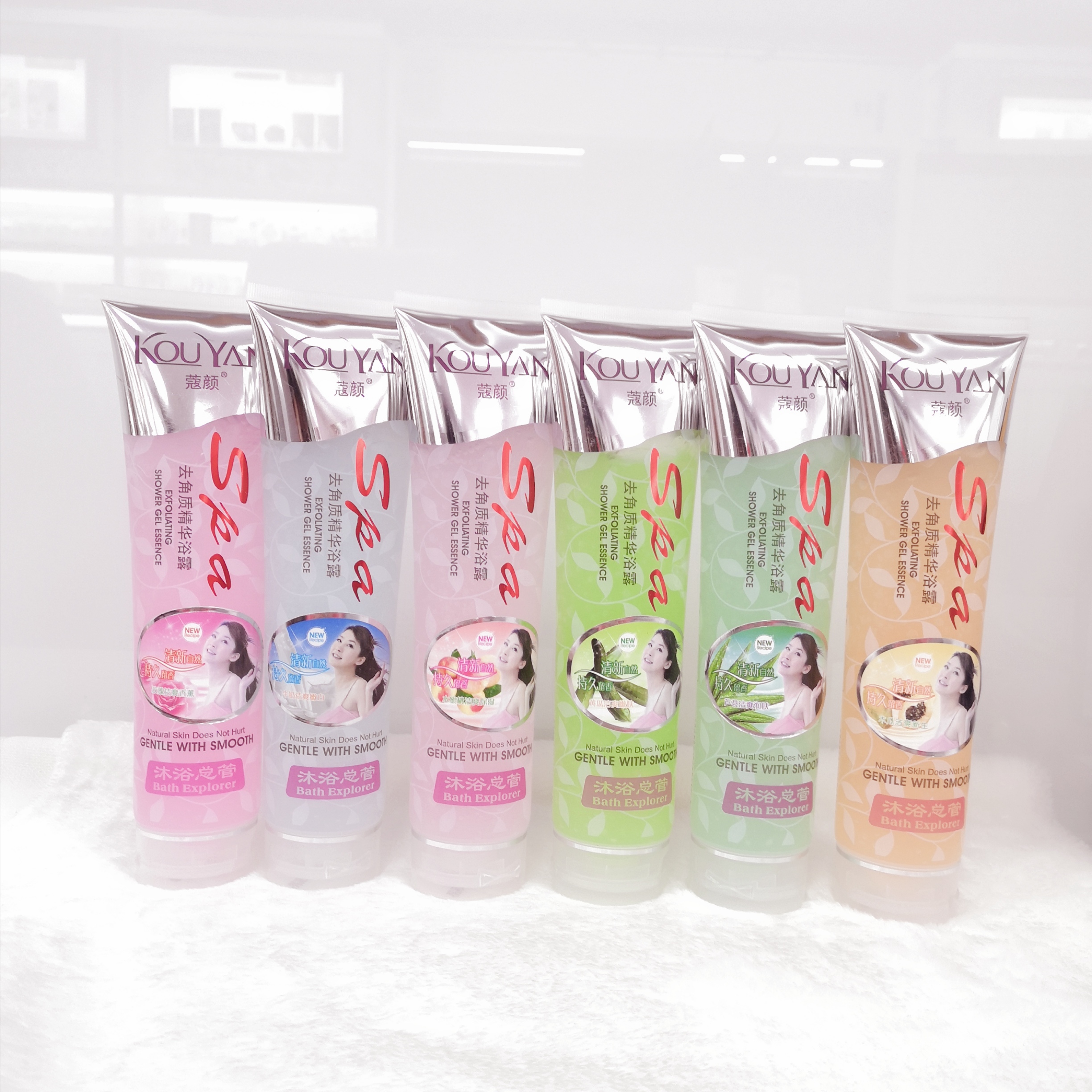 Kou Yan Exfoliating Shower Gel Essence Gentle With Smooth