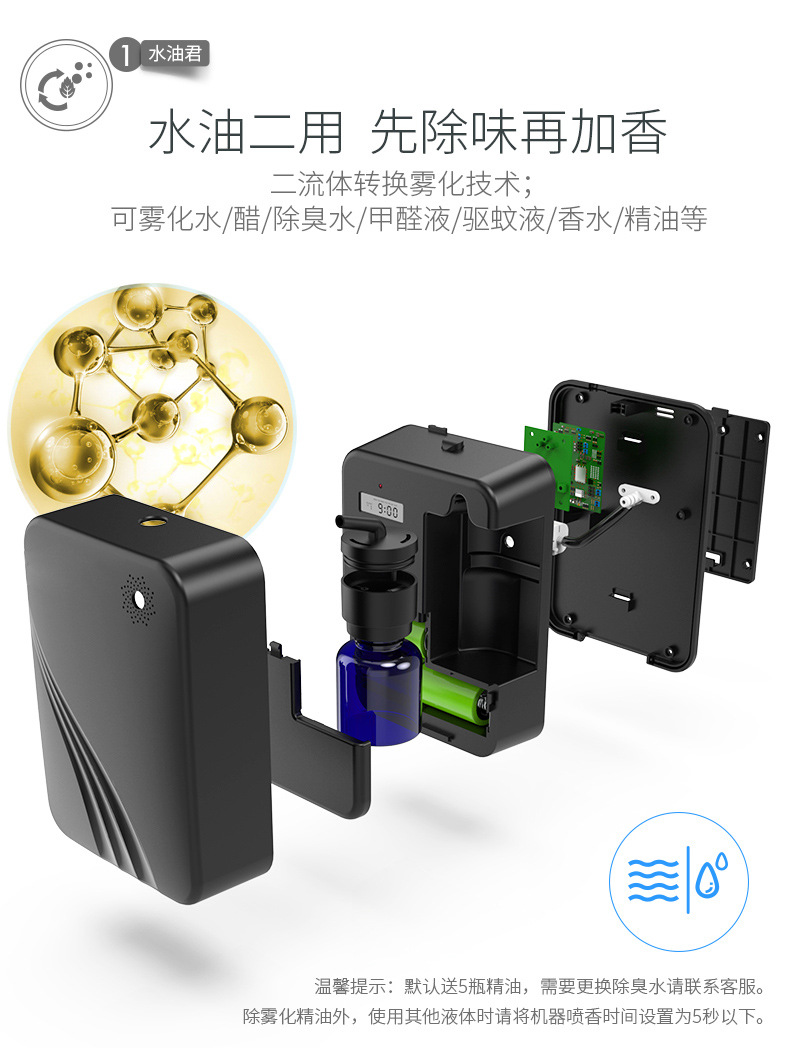 Fragrance Machine Aroma Diffuser Automatic Aerosol Dispenser Household Essential Oil Machine Aromatherapy Machine Fragrance Machine Aroma Diffuser Automatic Aerosol Dispenser Household Essential Oil Machine Aromatherapy Machine