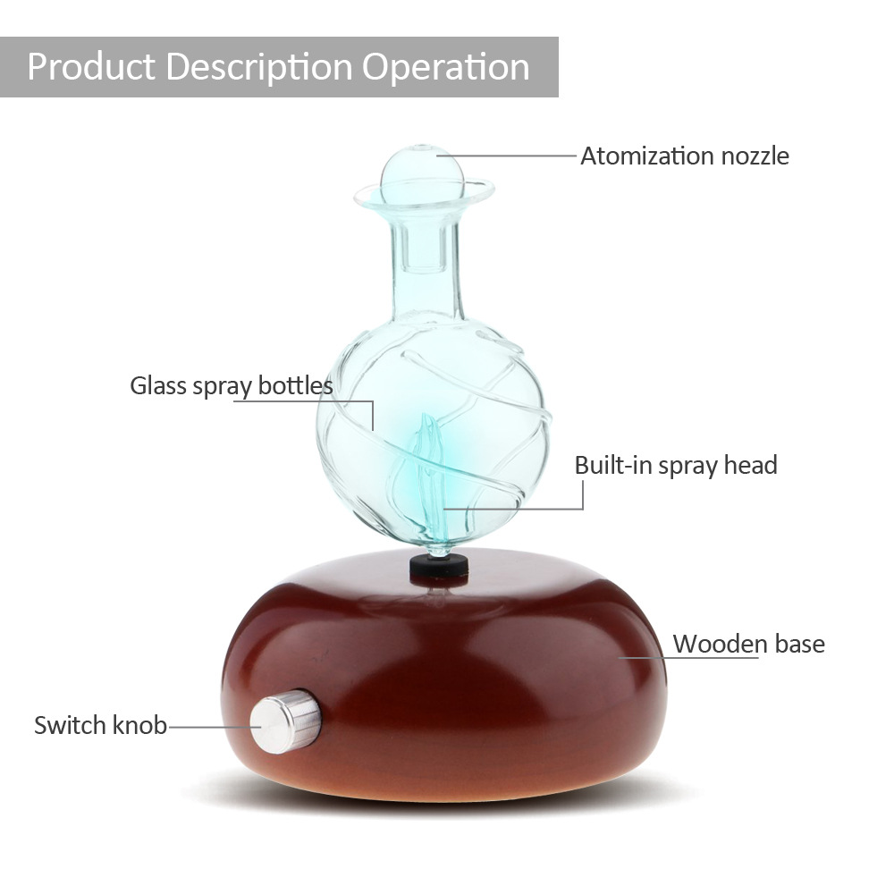 Wood Cold Spray Nebulizing Diffuser Wood Grain Glass Mini Aromatherapy Machine Automatic Aerosol Dispenser Fragrant Wood Cold Spray Nebulizing Diffuser Wood Grain Glass Mini Aromatherapy Machine Automatic Aerosol Dispenser Fragrant