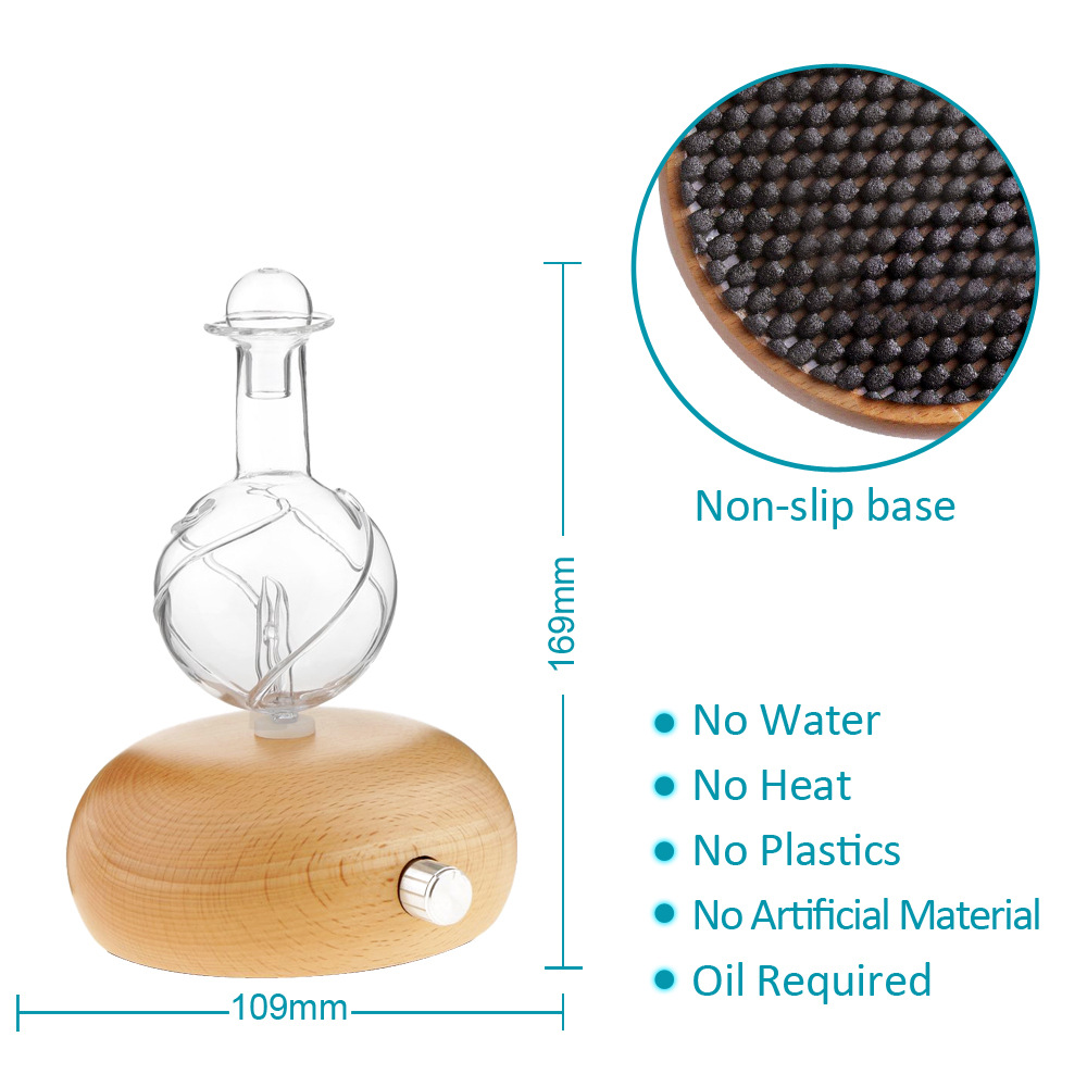 Wood Cold Spray Nebulizing Diffuser Wood Grain Glass Mini Aromatherapy Machine Automatic Aerosol Dispenser Fragrant Wood Cold Spray Nebulizing Diffuser Wood Grain Glass Mini Aromatherapy Machine Automatic Aerosol Dispenser Fragrant