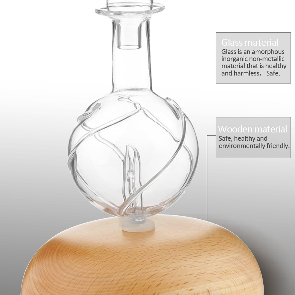 Wood Cold Spray Nebulizing Diffuser Wood Grain Glass Mini Aromatherapy Machine Automatic Aerosol Dispenser Fragrant Wood Cold Spray Nebulizing Diffuser Wood Grain Glass Mini Aromatherapy Machine Automatic Aerosol Dispenser Fragrant