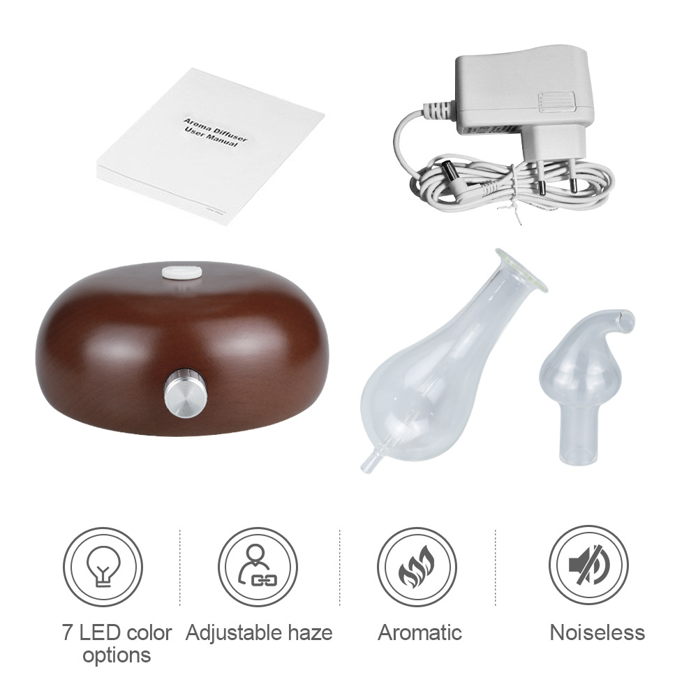 Nebulizing Solid Wood Essential Oil Ultrasonic Aroma Diffuser Automatic Hotel Aerosol Dispenser Home Cold Fragrance Instrument Gift Cachin