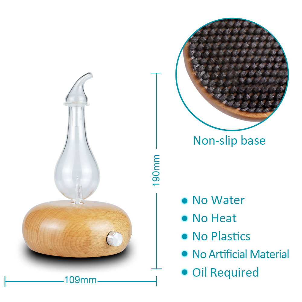 Nebulizing Solid Wood Essential Oil Ultrasonic Aroma Diffuser Automatic Hotel Aerosol Dispenser Home Cold Fragrance Instrument Gift Cachin