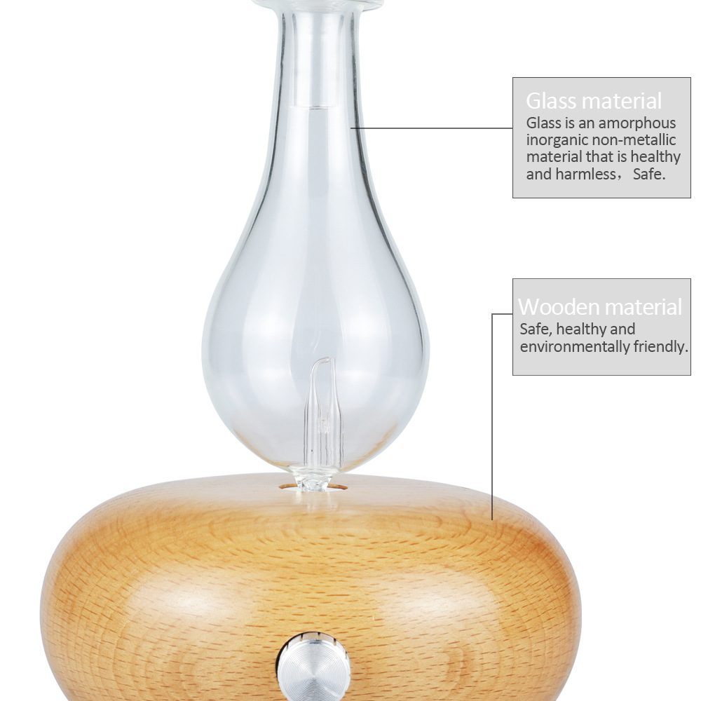Nebulizing Solid Wood Essential Oil Ultrasonic Aroma Diffuser Automatic Hotel Aerosol Dispenser Home Cold Fragrance Instrument Gift Cachin