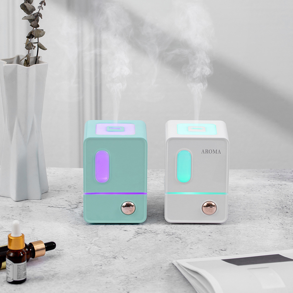 Cross-Border New Arrival Mini USB Aroma Diffuser Atomization Household Hotel Automatic Aerosol Dispenser Small Night Lamp Smart Nebulizing Diffuser