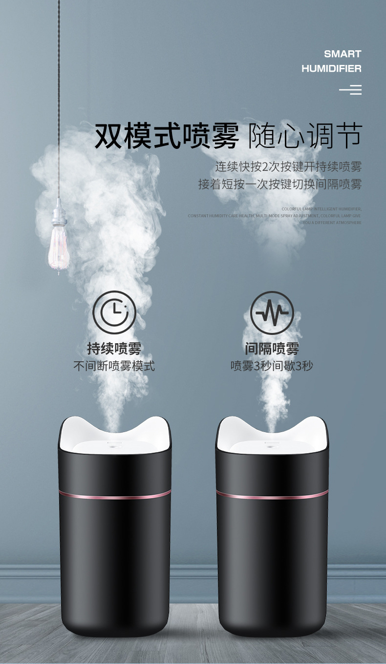 Large Capacity USB Toilet Deodorant Colorful Aerosol Dispenser Hydrating Humidifier Mute Aroma Diffuser Cross-Border Creative K Gift Large Capacity USB Toilet Deodorant Colorful Aerosol Dispenser Hydrating Humidifier Mute Aroma Diffuser Cross-Border Creative K Gift