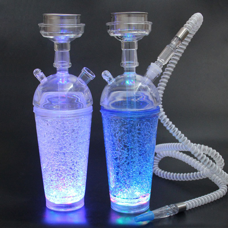 New Jelly Hookah Factory Exclusive Supply Acrylic Hookah LED Light-Emitting Hookah Set New Jelly Hookah Factory Exclusive Supply Acrylic Hookah LED Light-Emitting Hookah Set