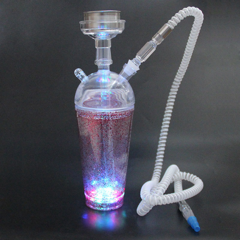 New Jelly Hookah Factory Exclusive Supply Acrylic Hookah LED Light-Emitting Hookah Set New Jelly Hookah Factory Exclusive Supply Acrylic Hookah LED Light-Emitting Hookah Set