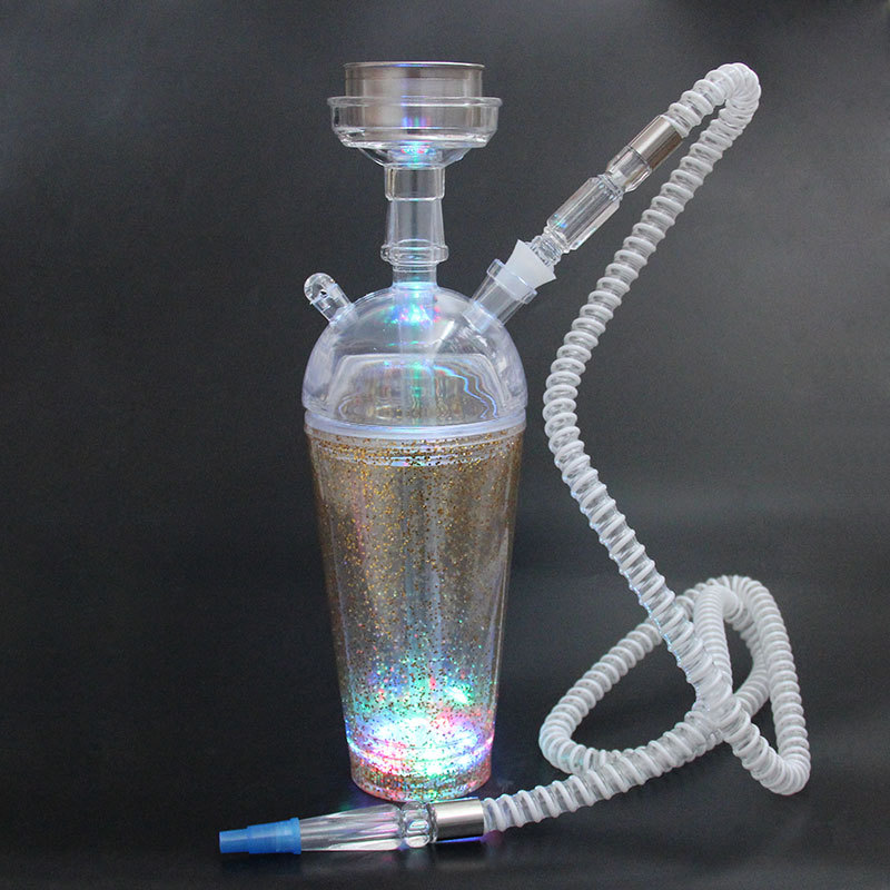 New Jelly Hookah Factory Exclusive Supply Acrylic Hookah LED Light-Emitting Hookah Set New Jelly Hookah Factory Exclusive Supply Acrylic Hookah LED Light-Emitting Hookah Set