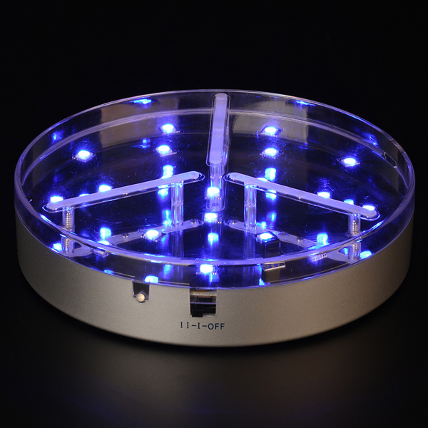 New High-End Hookah Lamp Holder 15cm Diameter Silver Shell Rechargeable Full Color Led Hookah Lamp