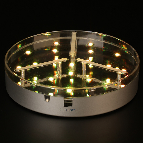 New High-End Hookah Lamp Holder 15cm Diameter Silver Shell Rechargeable Full Color Led Hookah Lamp