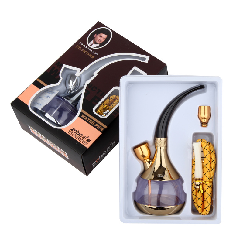 Zobo Genuine ZB-505 Glass Shisha Hookah Personalized Hookah Pipe Cut Tobacco Cigarette Dual-Use Cigarette Filter