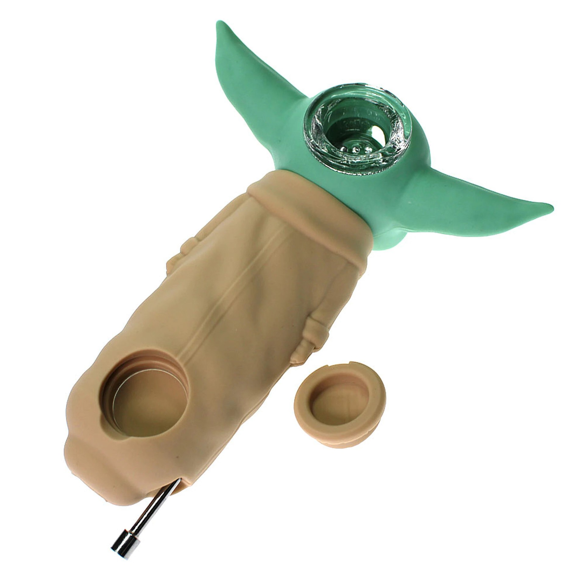 Cross-Border New Yoda Pipe Alien Silicone Shisha Hookah Star Wars Yoda Baby Pipe Spot Cross-Border New Yoda Pipe Alien Silicone Shisha Hookah Star Wars Yoda Baby Pipe Spot