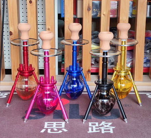 Cross-Border Factory Supply AK47 Resin Electroplating Large Arabic Hookah Shisha Cross-Border Factory Supply AK47 Resin Electroplating Large Arabic Hookah Shisha