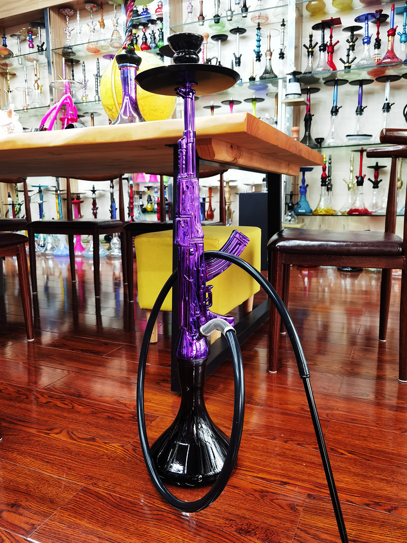 Cross-Border Factory Supply AK47 Resin Electroplating Large Arabic Hookah Shisha Cross-Border Factory Supply AK47 Resin Electroplating Large Arabic Hookah Shisha