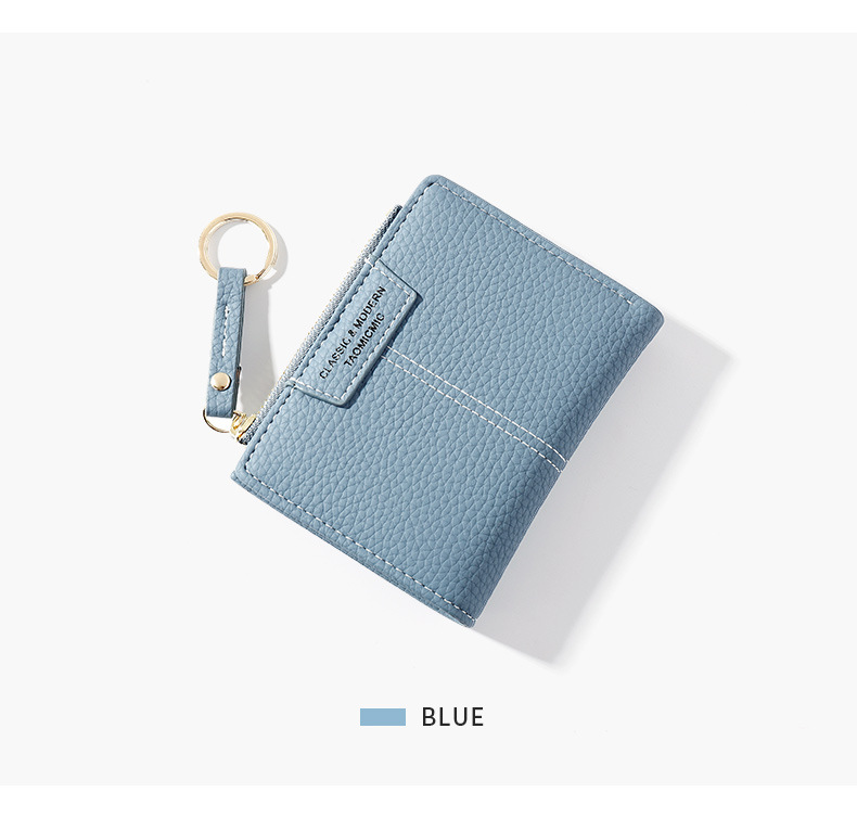 Yue Qikai 2019 Women's Wallet Multiple Card Slots Key Chain Coin Purse Female Korean Style Solid Color Short Women's Wallet Yue Qikai 2019 Women's Wallet Multiple Card Slots Key Chain Coin Purse Female Korean Style Solid Color Short Women's Wallet